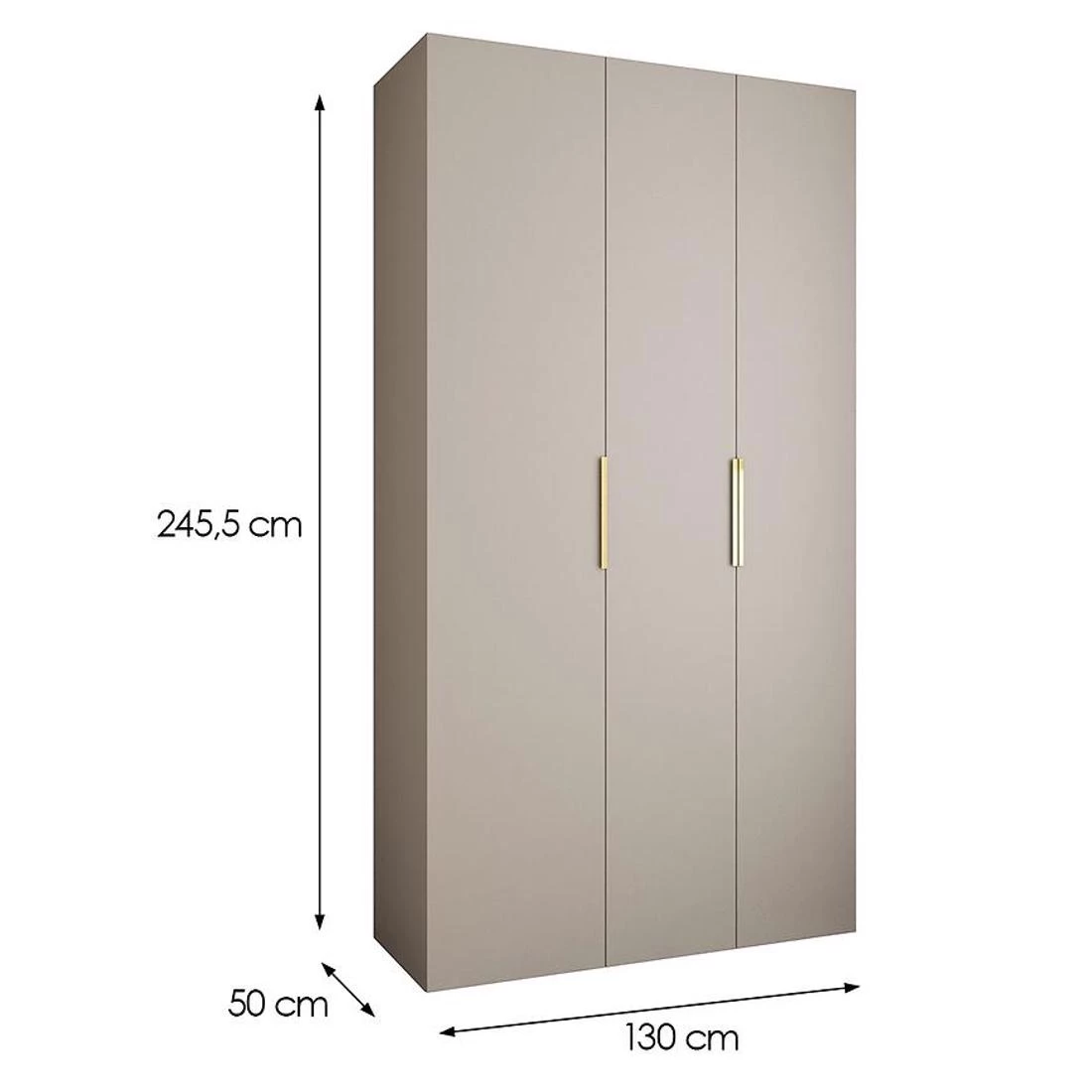Como 4-130 ormar 50x130x245,5 cm kašmir/zlatna