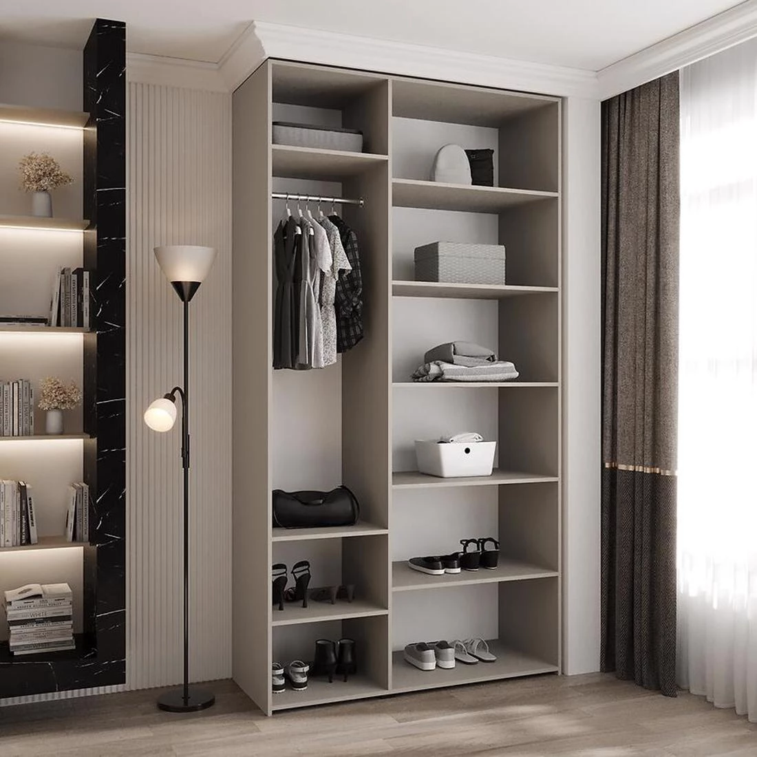 Como 4-130 ormar 50x130x245,5 cm kašmir/zlatna