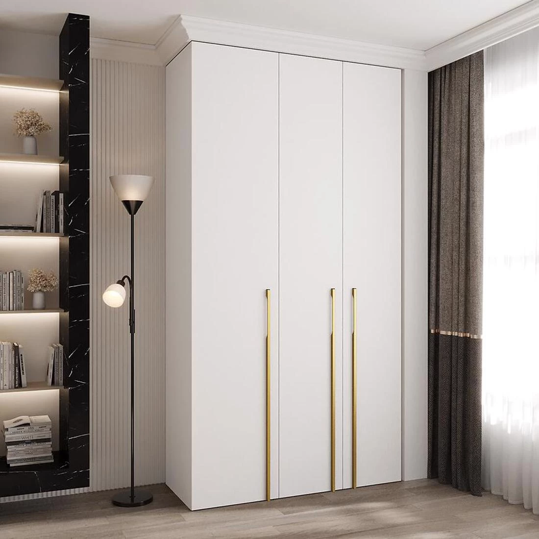 Como 3-130 ormar 50x130x245,5 cm belo/zlatno
