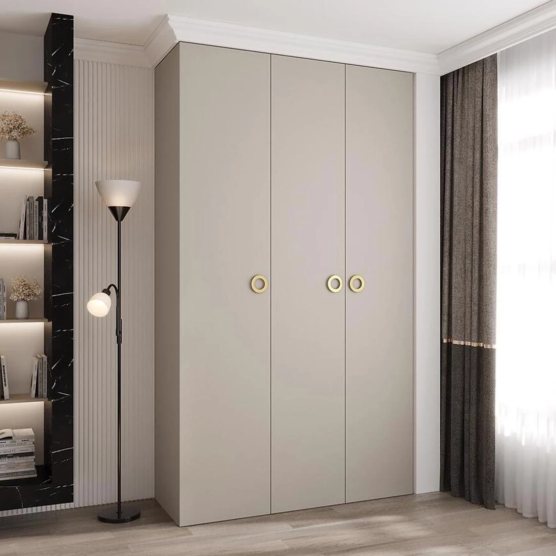 Como 1-140 ormar 50x140x245,5 cm kašmir/zlatna