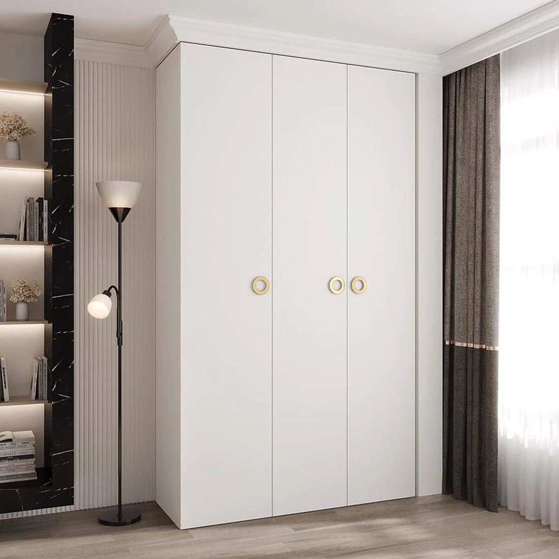 Como 1-140 ormar 50x140x245,5 cm belo/zlatno