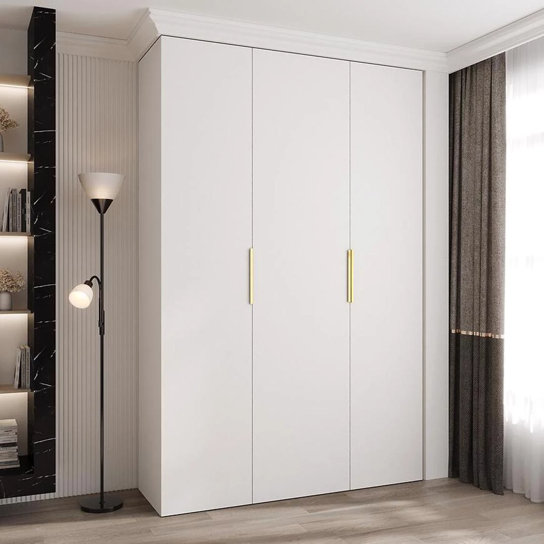 Como 4-160 ormar 40x160x245,5 cm  bijeli/zlatni