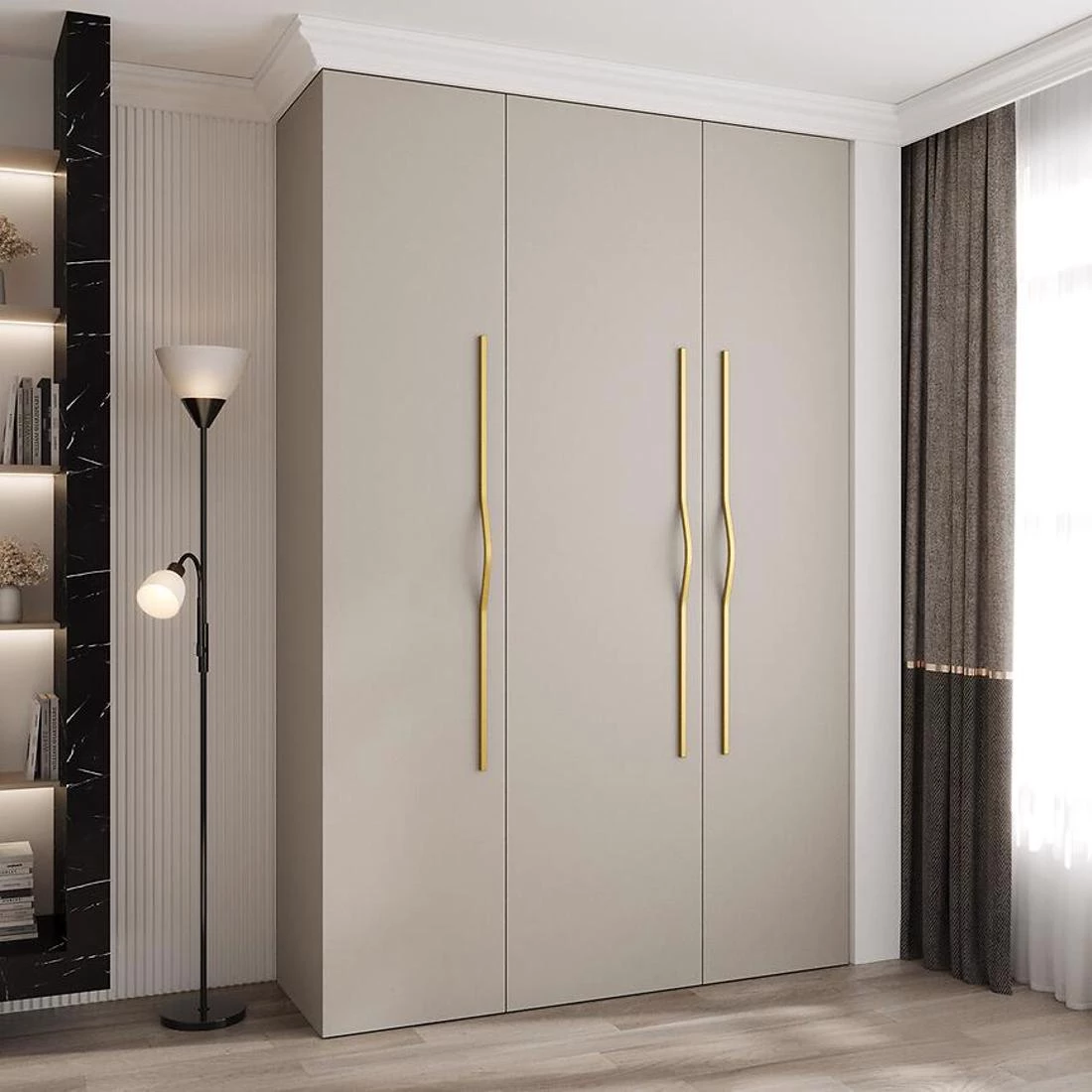 Como 2-160 ormar 40x160x245,5 cm  kašmir/zlatna