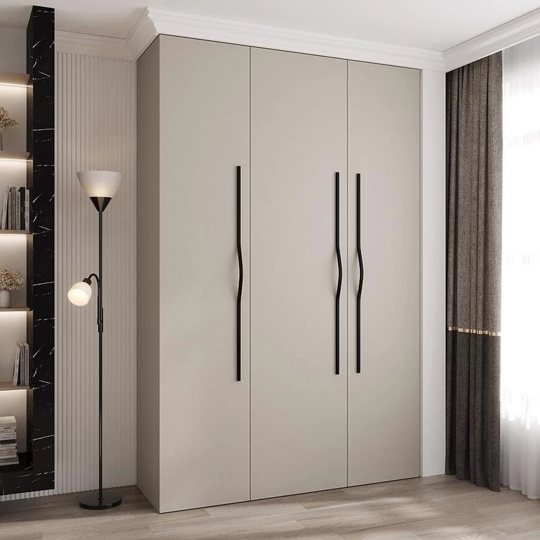 Como 2-160 ormar 40x160x245,5 cm kašmir/crna
