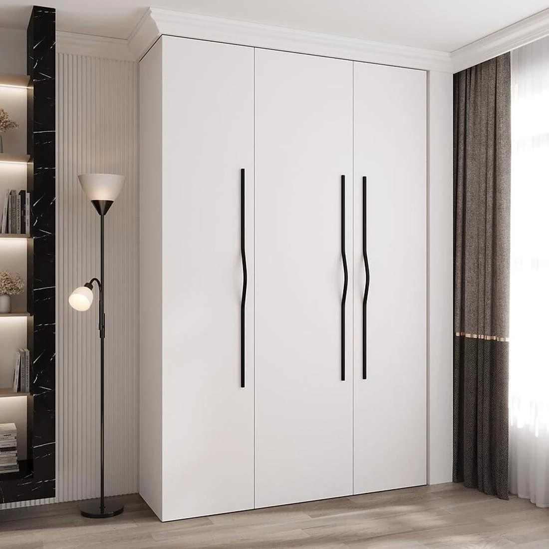 Como 2-160 ormar 40x160x245,5 cm bela/crna