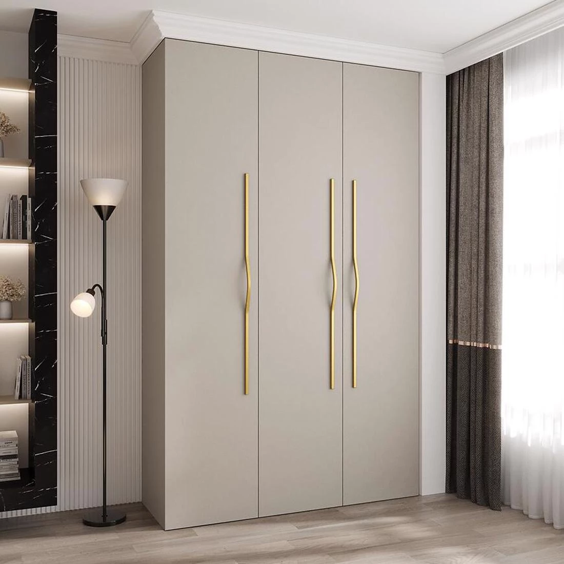 Como 2-150 ormar 40x150x245,5 cm kašmir/zlatna