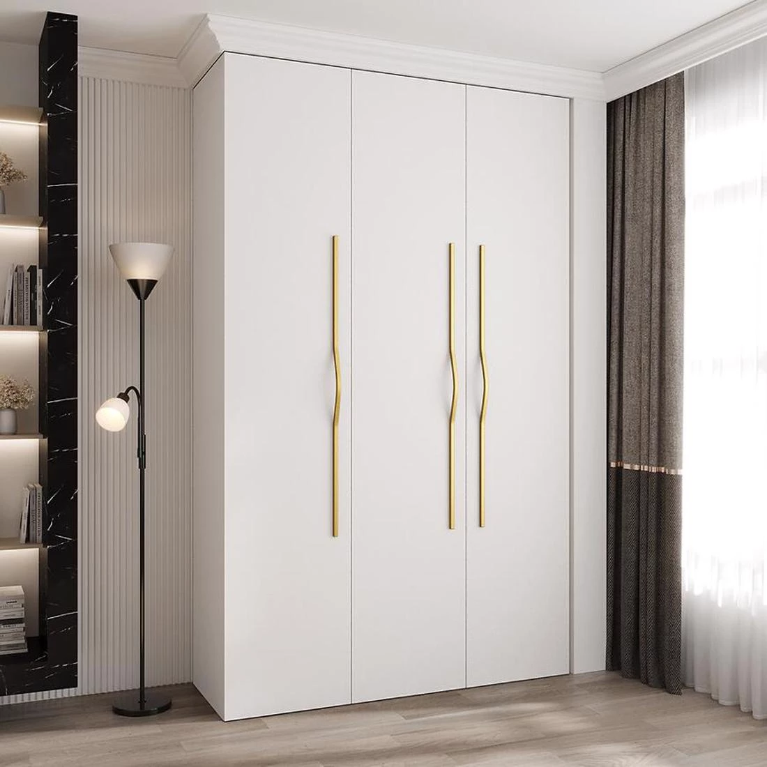 Como 2-150 ormar 40x150x245,5 cm   belo/zlatno