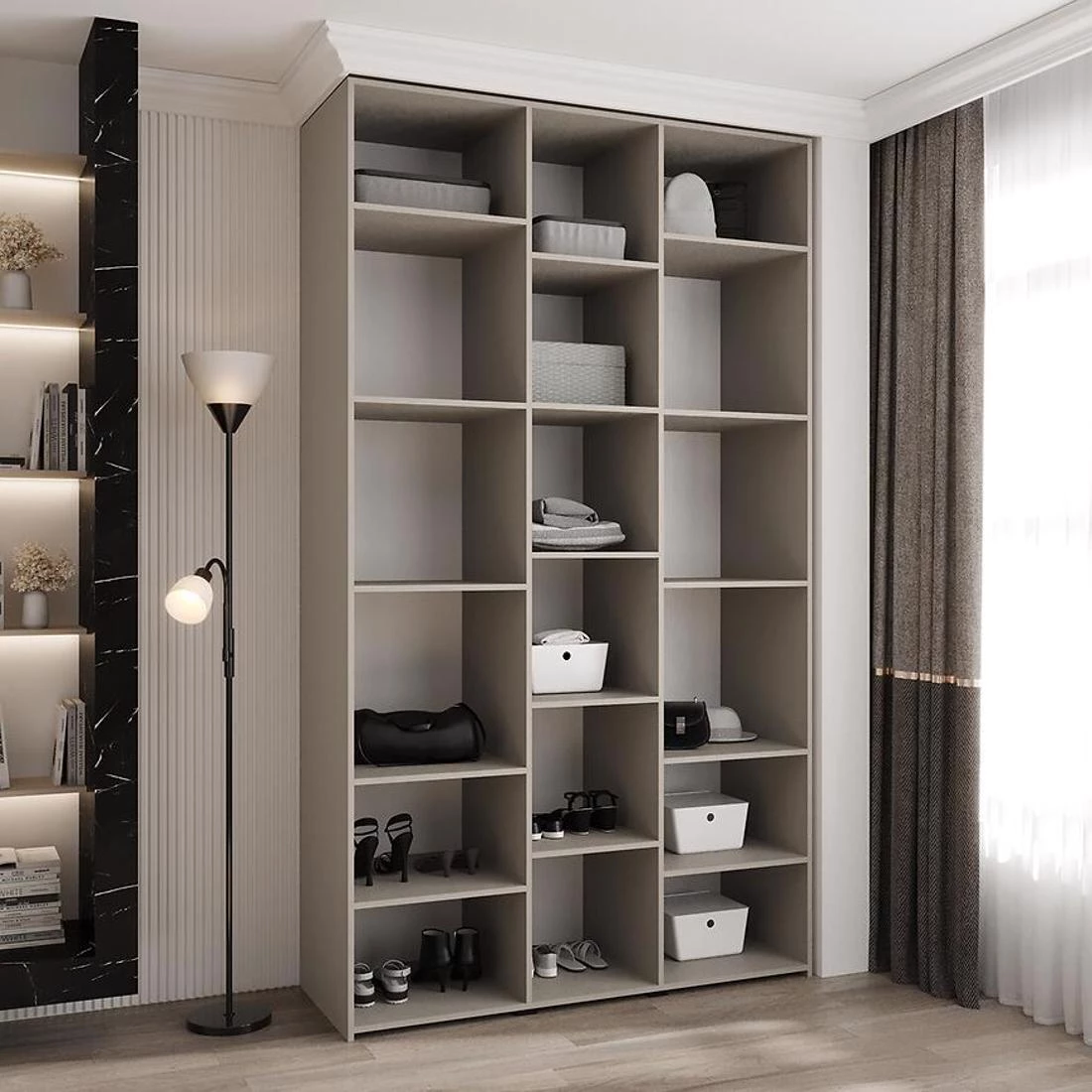 Como 2-140 ormar 40x140x245,5 cm kašmir/zlatna