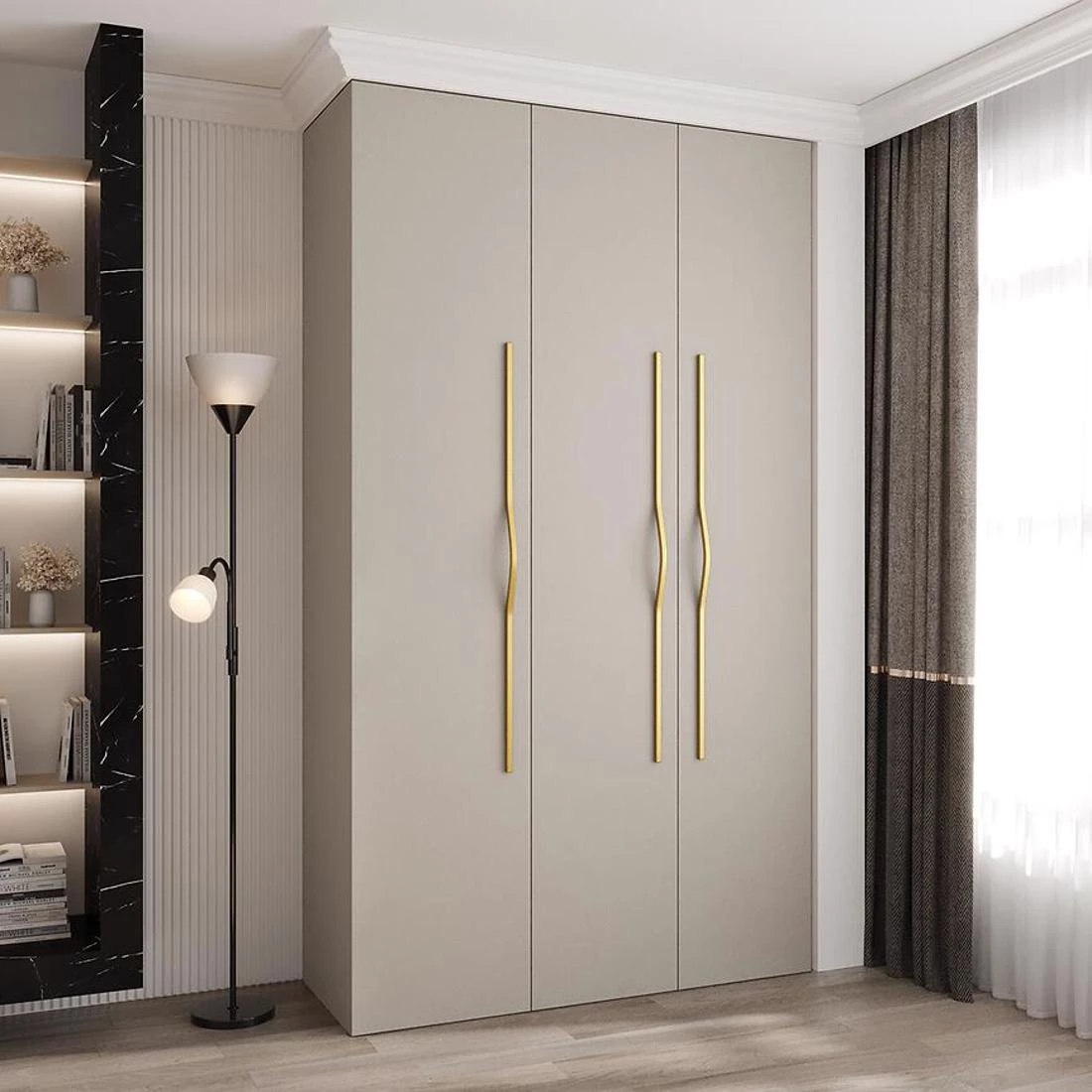 Como 2-140 ormar 40x140x245,5 cm kašmir/zlatna