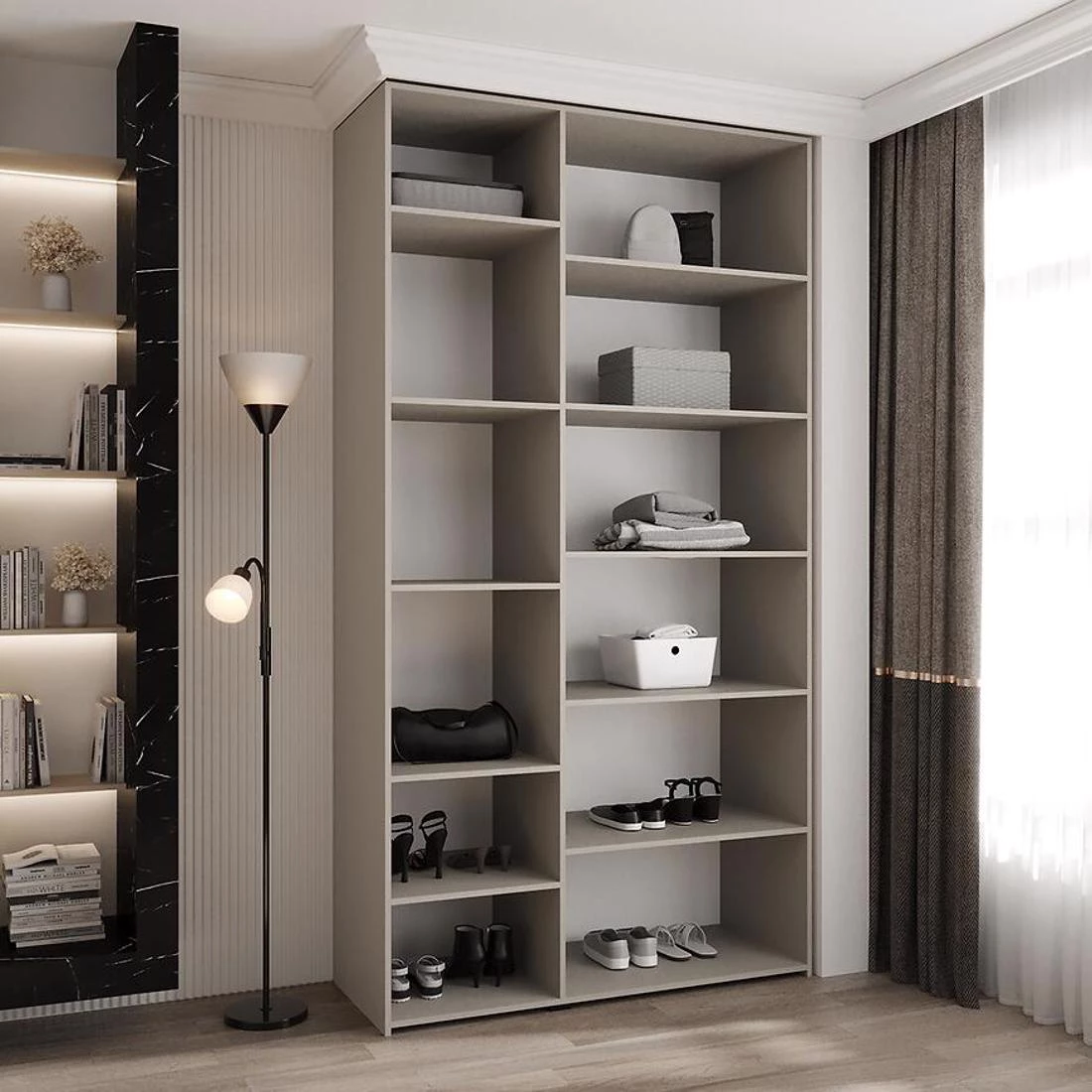 Como 2-130 ormar 40x130x245,5 cm  kašmir/zlatna