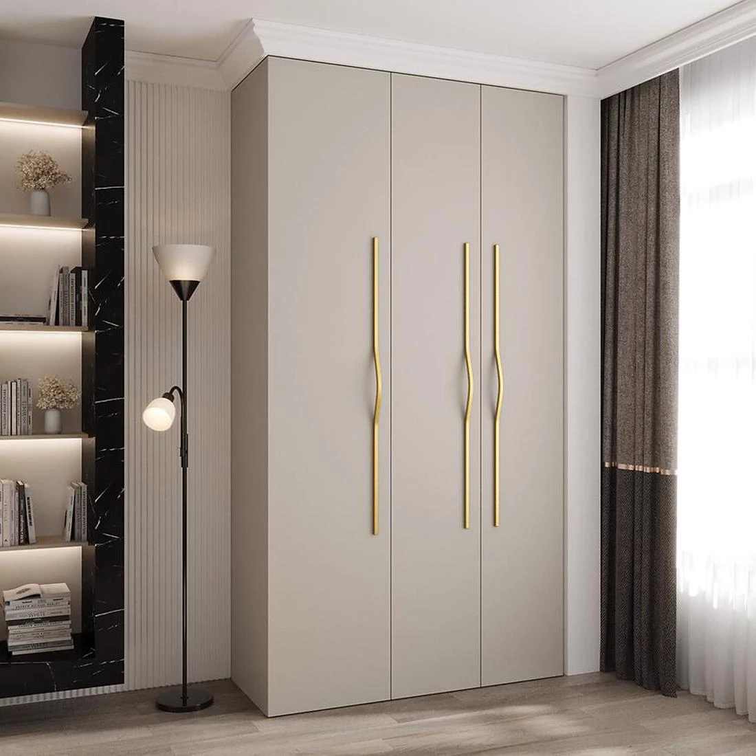 Como 2-130 ormar 40x130x245,5 cm  kašmir/zlatna