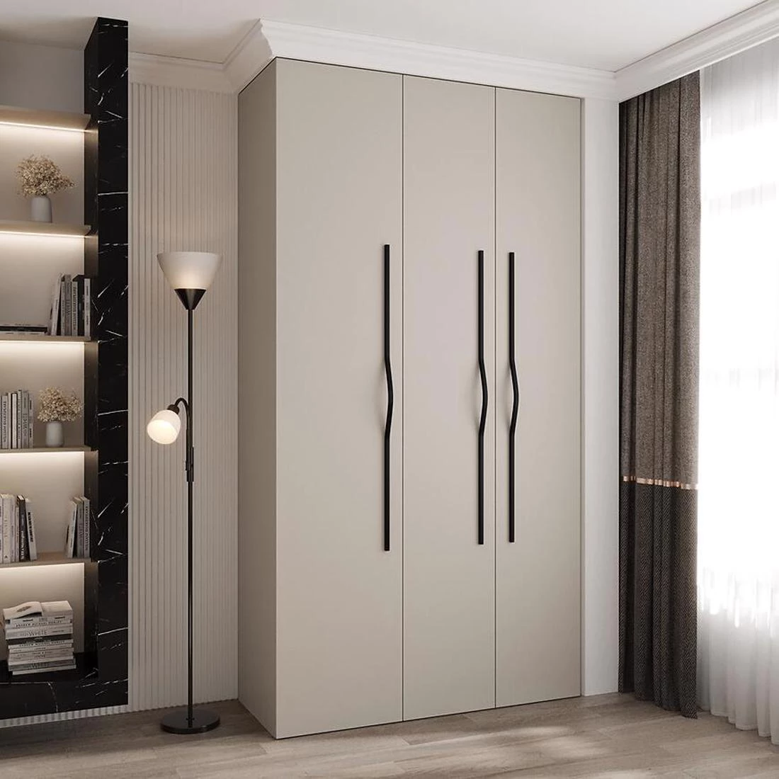 Como 2-130 ormar 40x130x245,5 cm  kašmir/crna