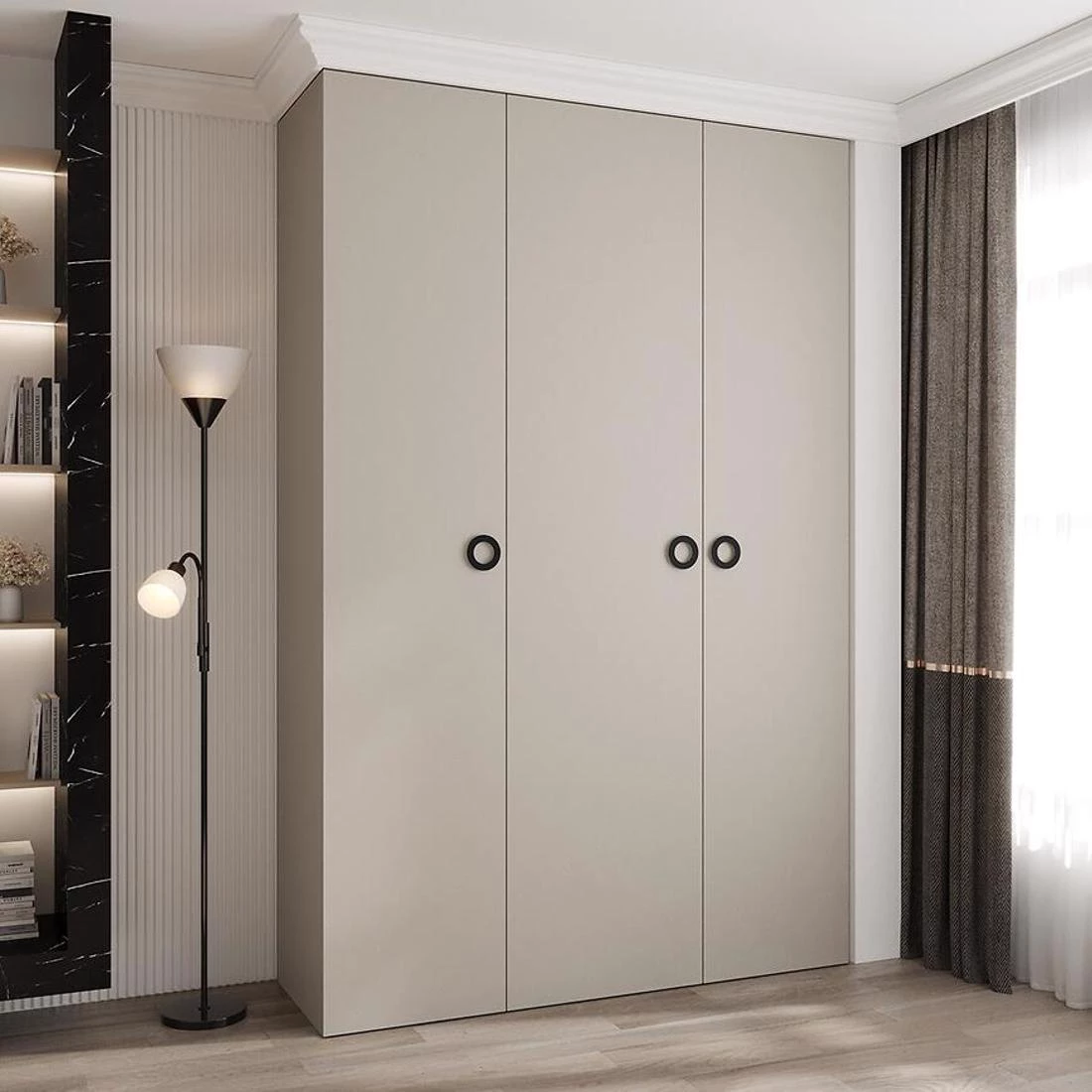 Como 1-160 ormar  40x160x245,5 cm kašmir/crna