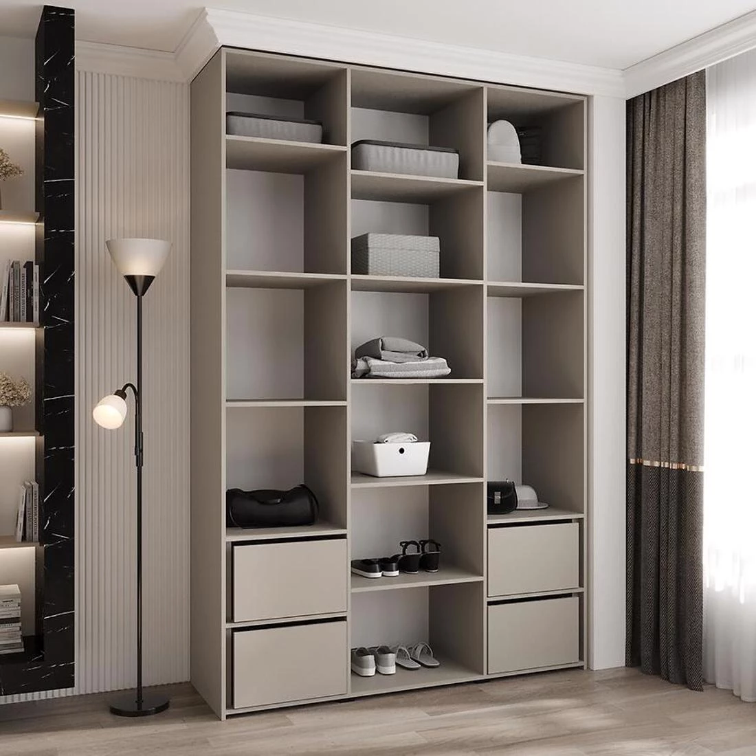 Como 1-160 ormar 40x160x245,5 cm belo/zlatno