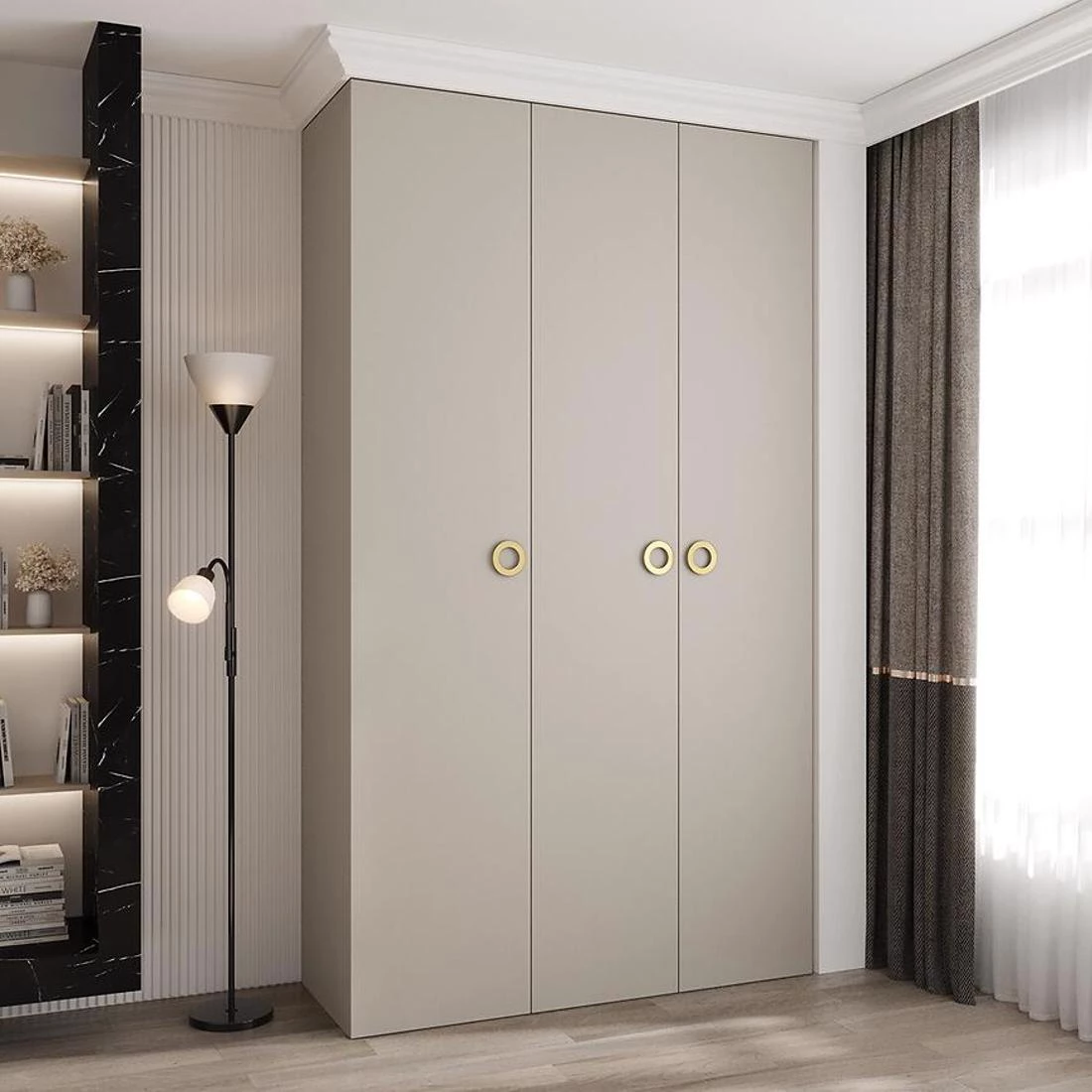 Como 1-150 ormar 40x150x245,5 cm kašmir/zlato