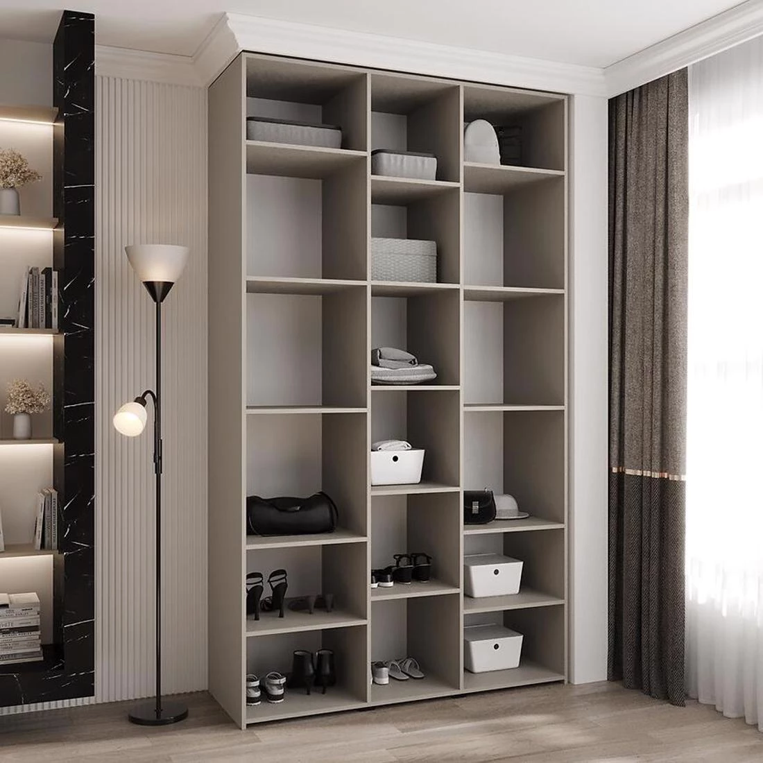 Como 1-140 ormar 40x140x245,5 cm bela/zlatna
