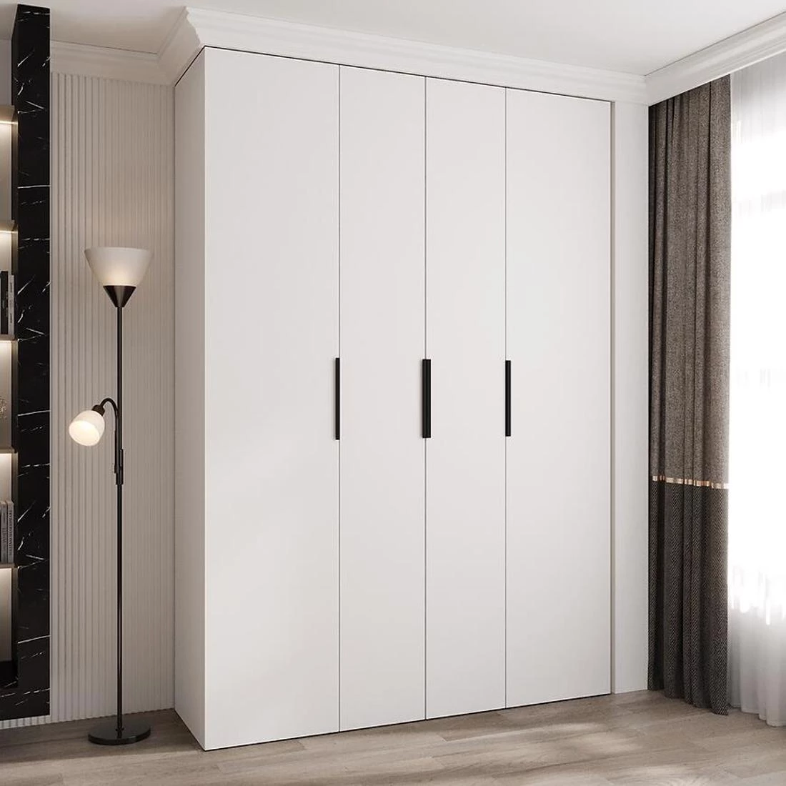 Como 4-170 ormar 50x170x245,5 cm bela/crna