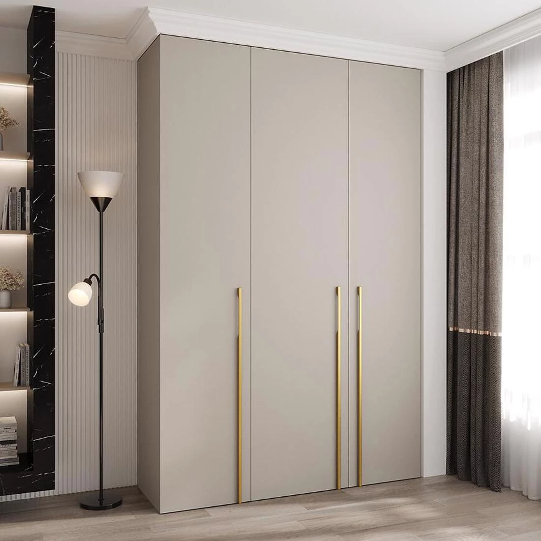 Como 3-160 ormar  50x160x245,5 cm kašmir/zlatna
