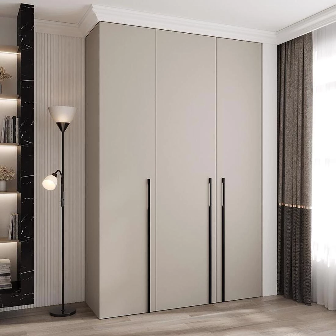 Como 3-160 ormar 50x160x245,5 cm kašmir/crna
