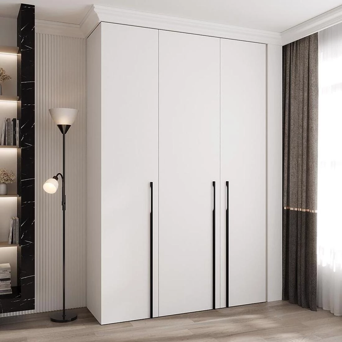 Como 3-160 ormar 50x160x245,5 cm belo/crni
