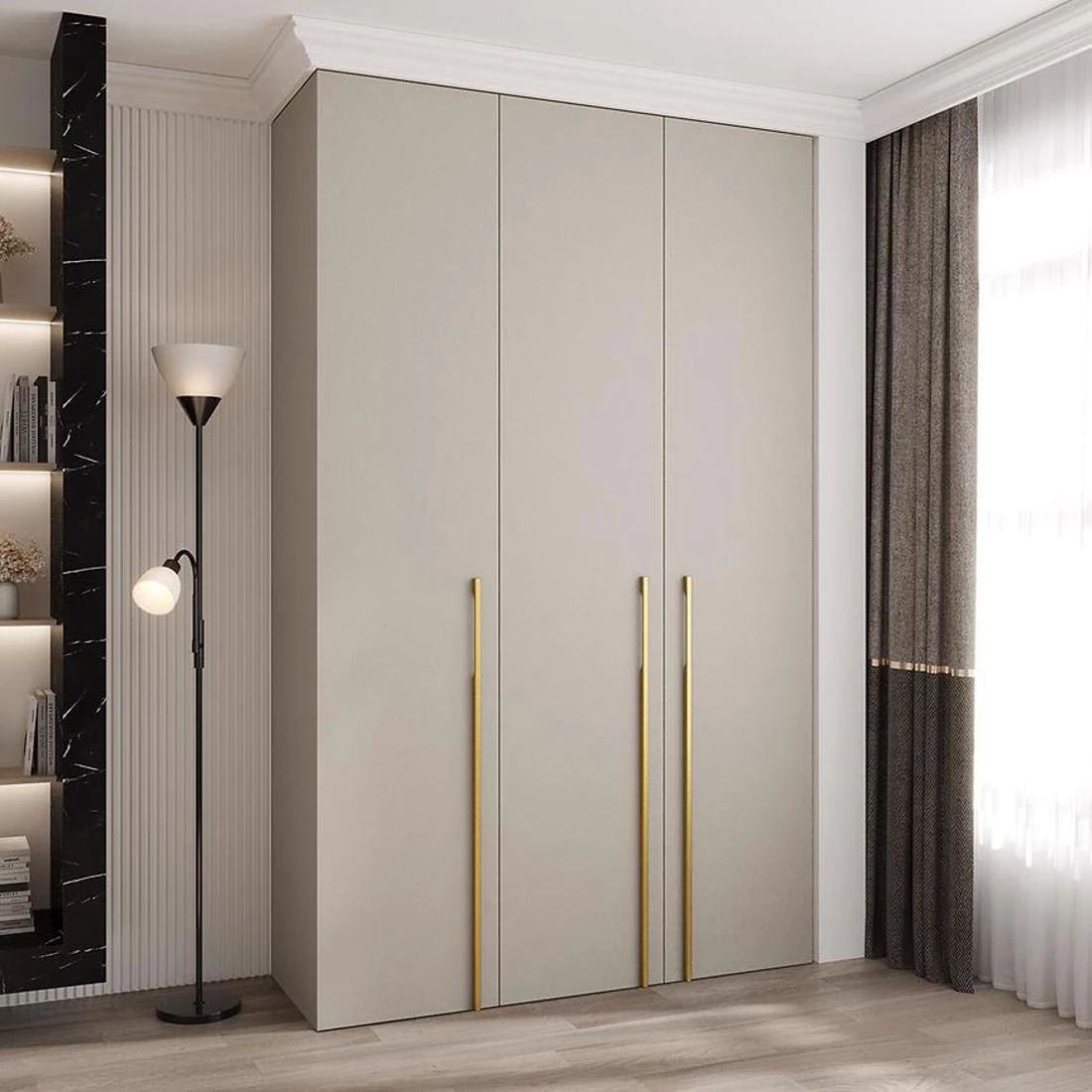 Como 3-150 ormar 50x150x245,5 cm  kašmir/zlatna