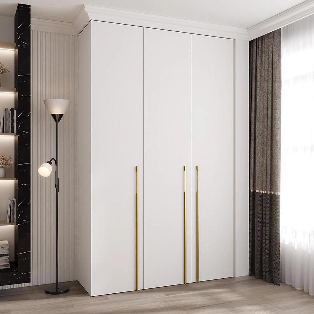 Como 3-150 ormar  50x150x245,5 cm belo/zlatno