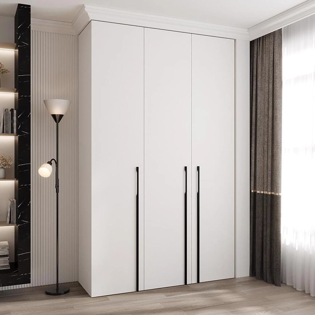 Como 3-150 ormar 50x150x245,5 cm belo/crni
