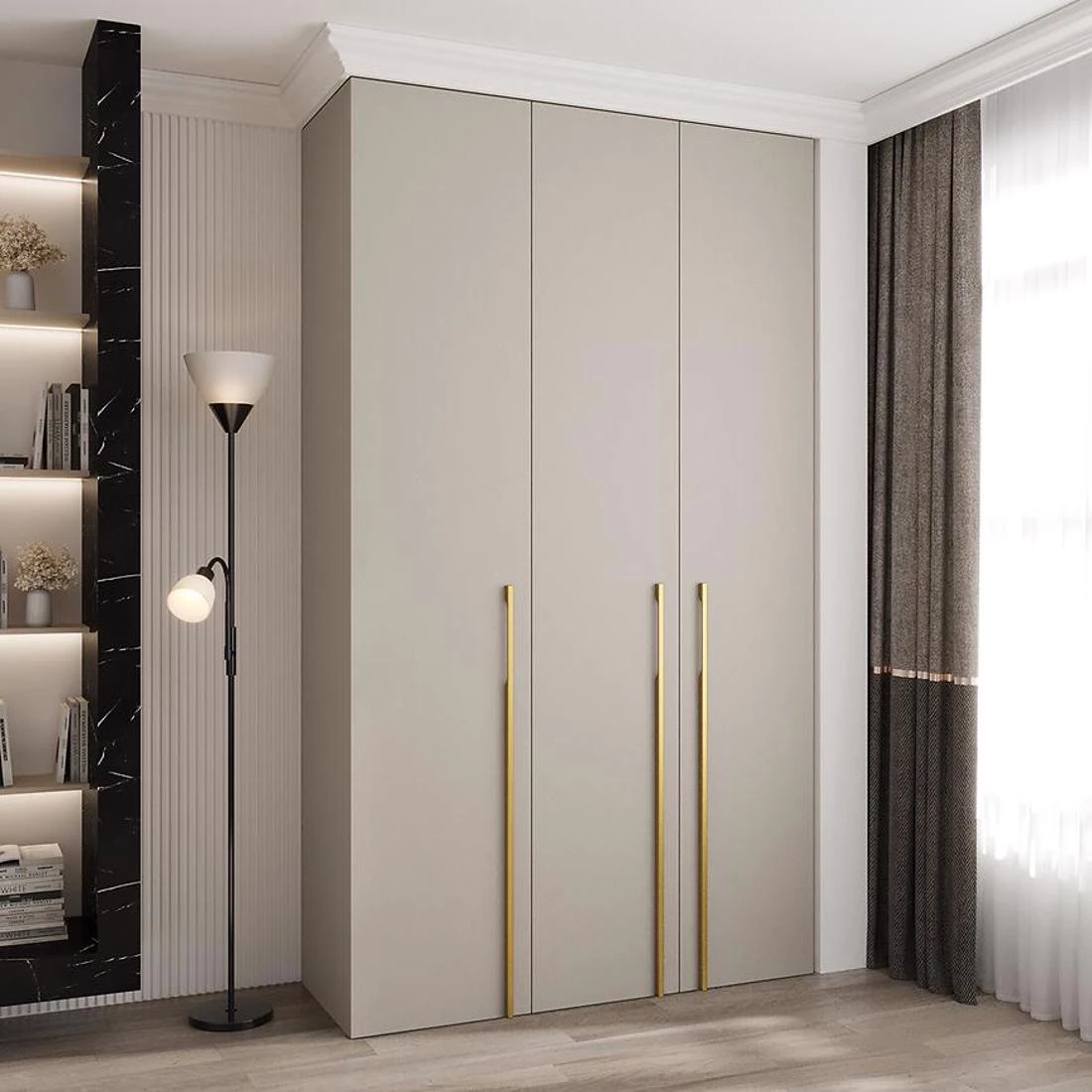 Como 3-140 ormar 50x140x245,5 cm kašmir/zlatna