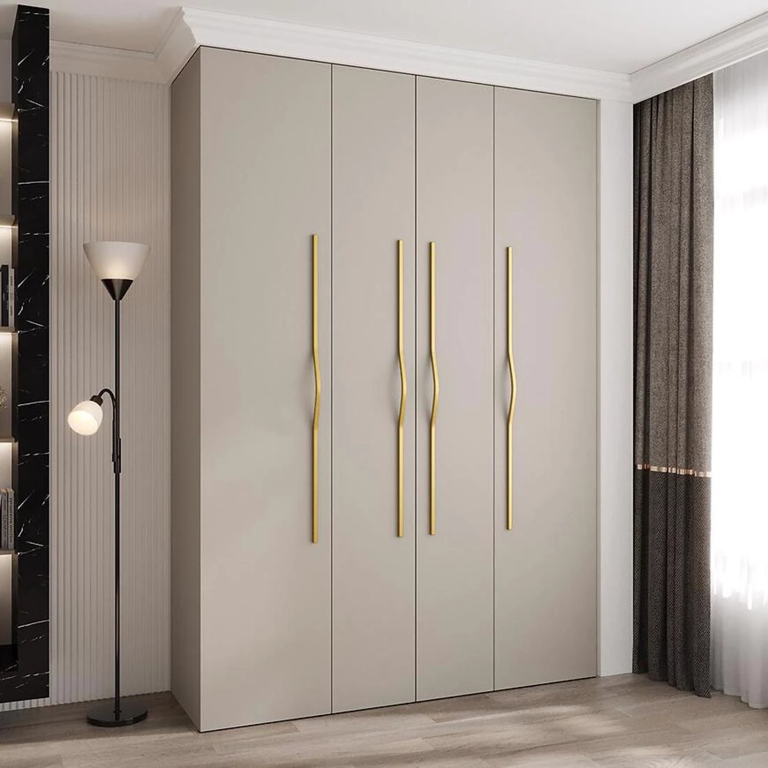 Como 2-170 ormar 50x170x245,5 cm  kašmir/zlatna