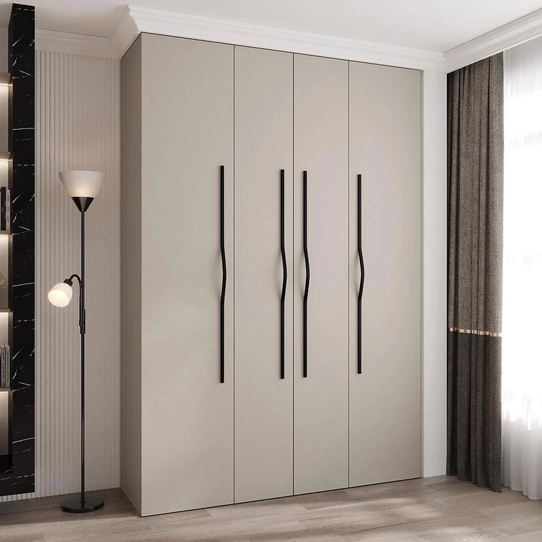 Como 2-170 ormar 50x170x245,5 cm kašmir/crna