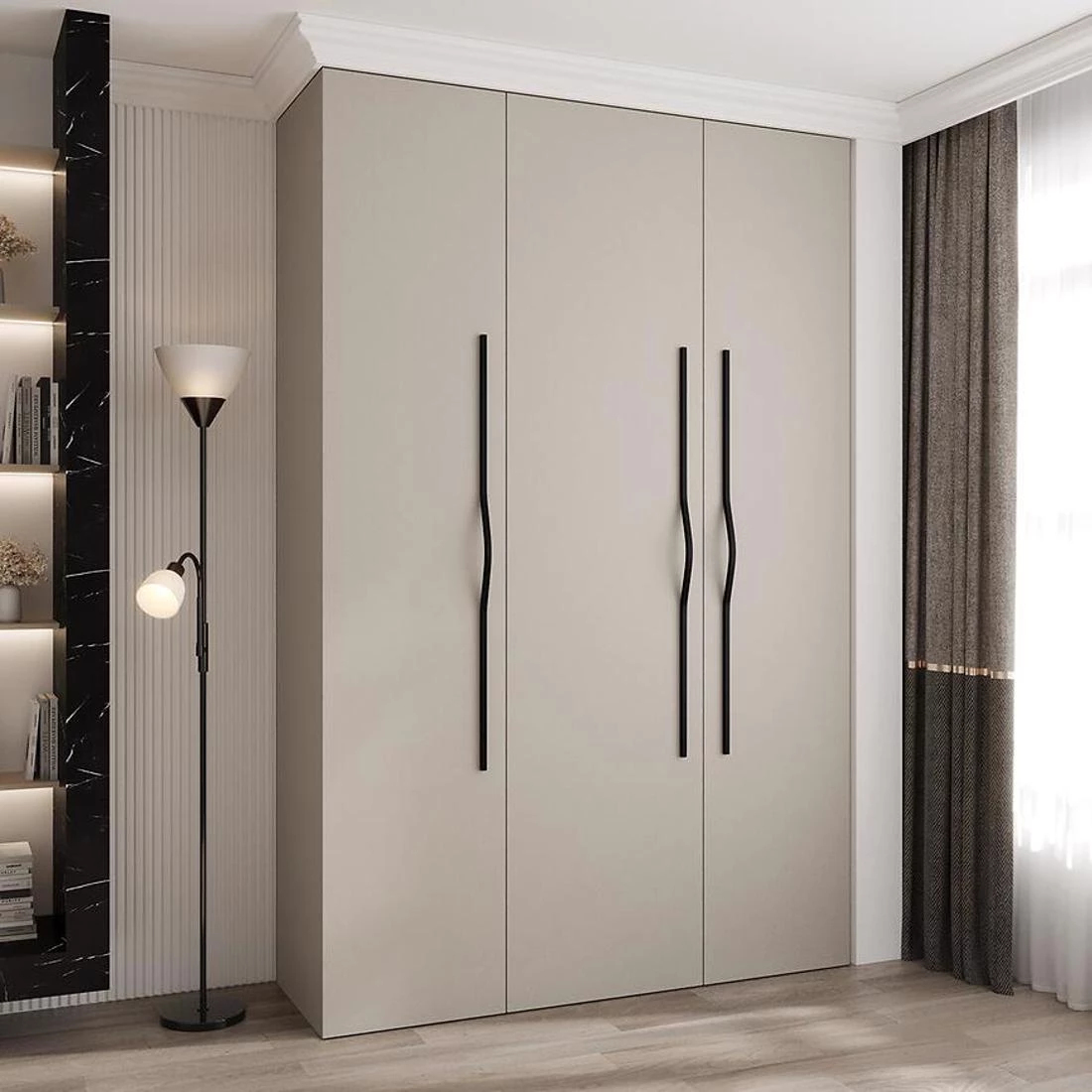 Como 2-160 ormar 50x160x245,5 cm kašmir/crna