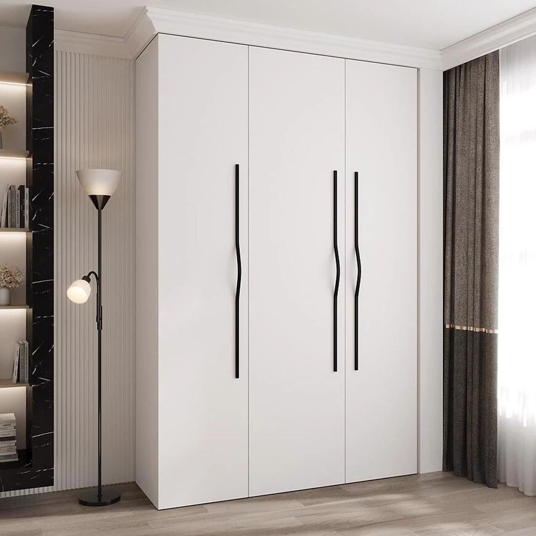 Como 2-160 ormar 50x160x245,5 cm belo/crni