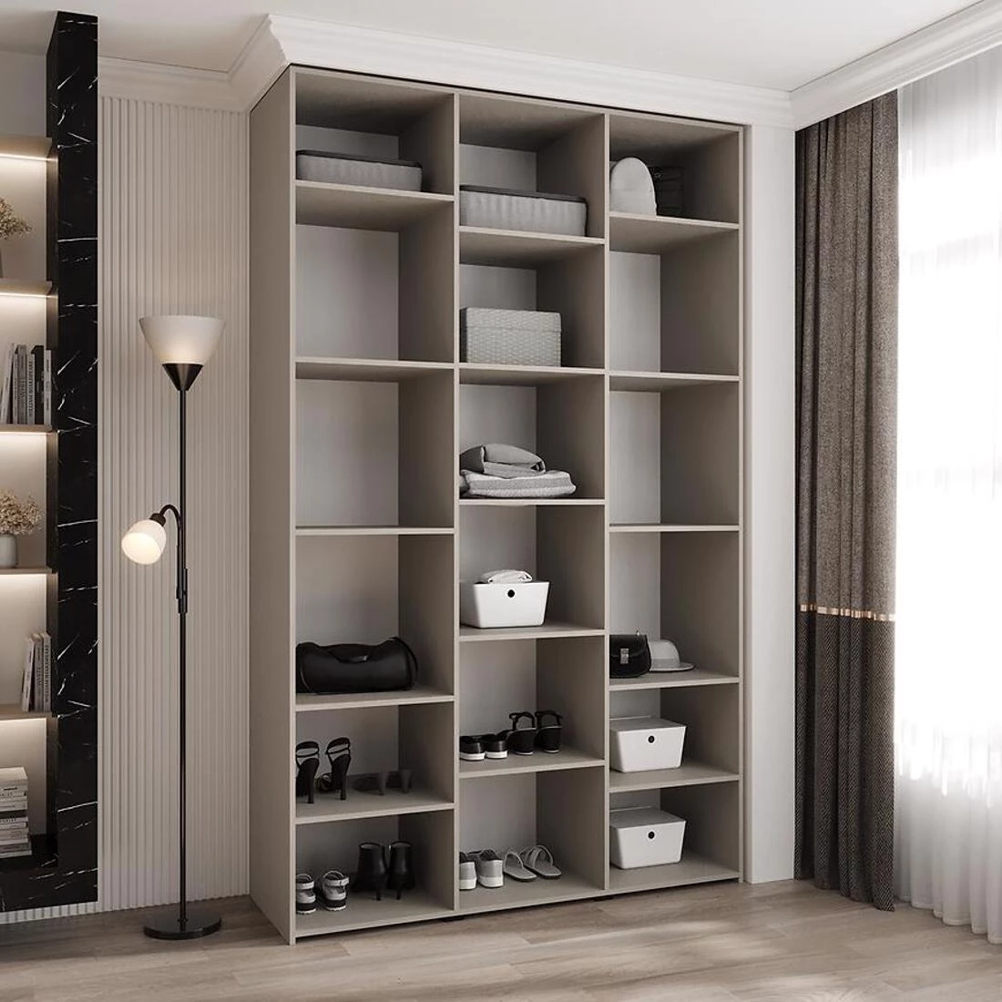 Como 2-150 ormar  50x150x245,5 cm  belo/zlatno