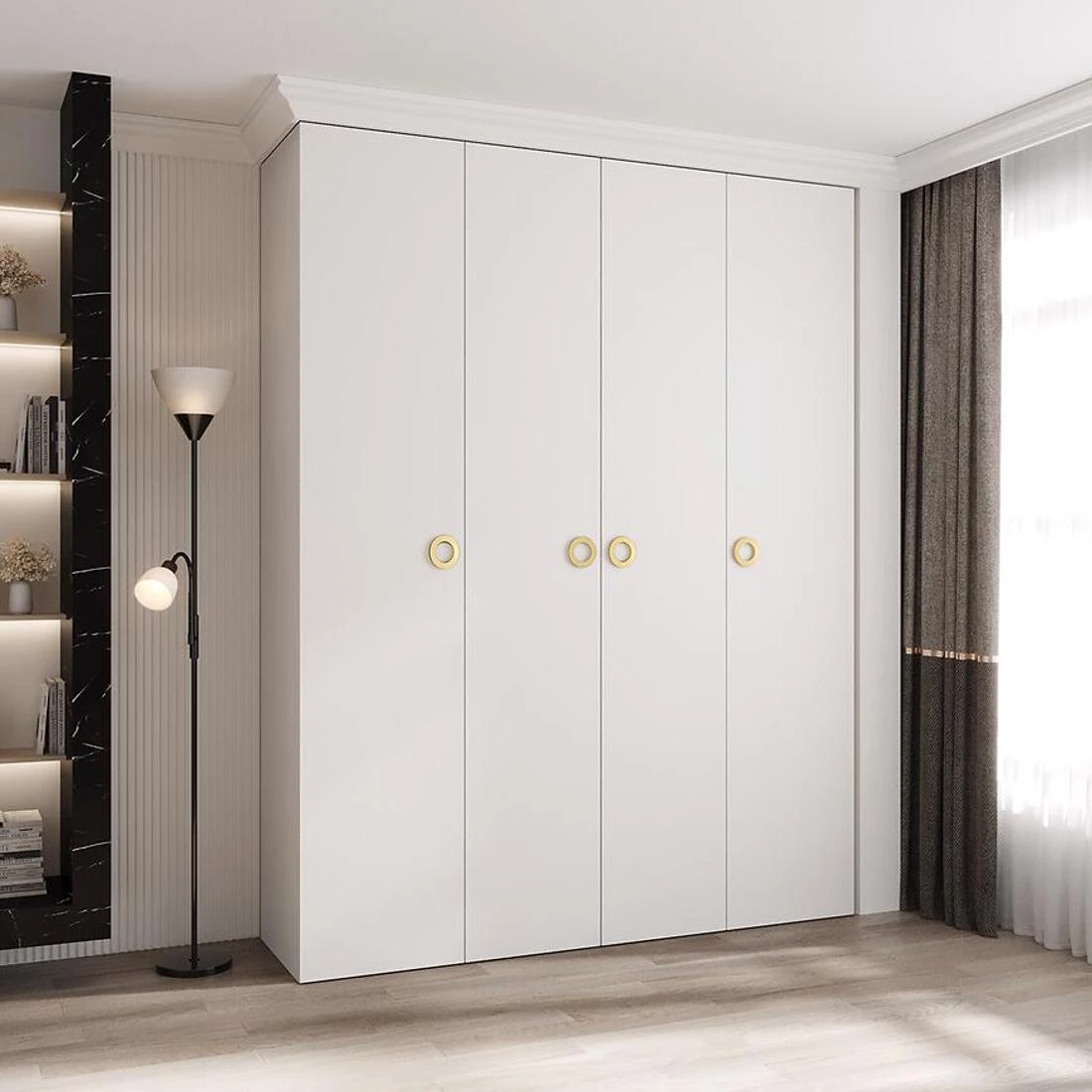 Como 1-190 ormar 50x190x245,5 cm kašmir/Crna