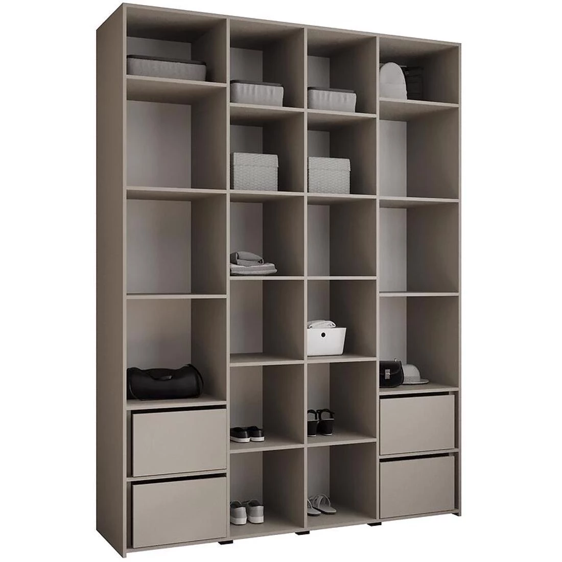 Como 1-180 ormar 50x180x245,5 cm bela/crna