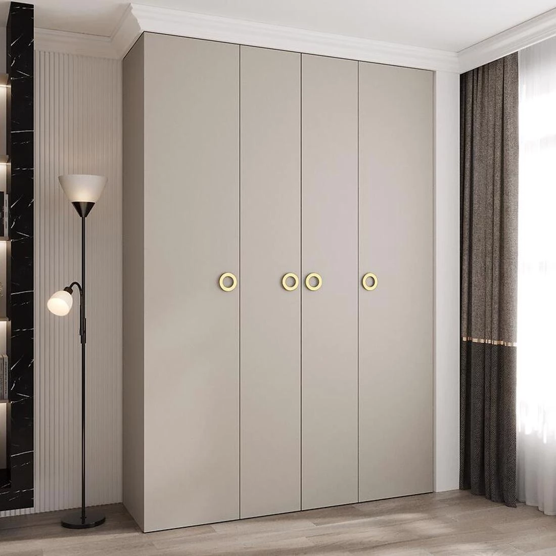 Como 1-170 ormar 50x170x245,5 cm kašmir/zlatna