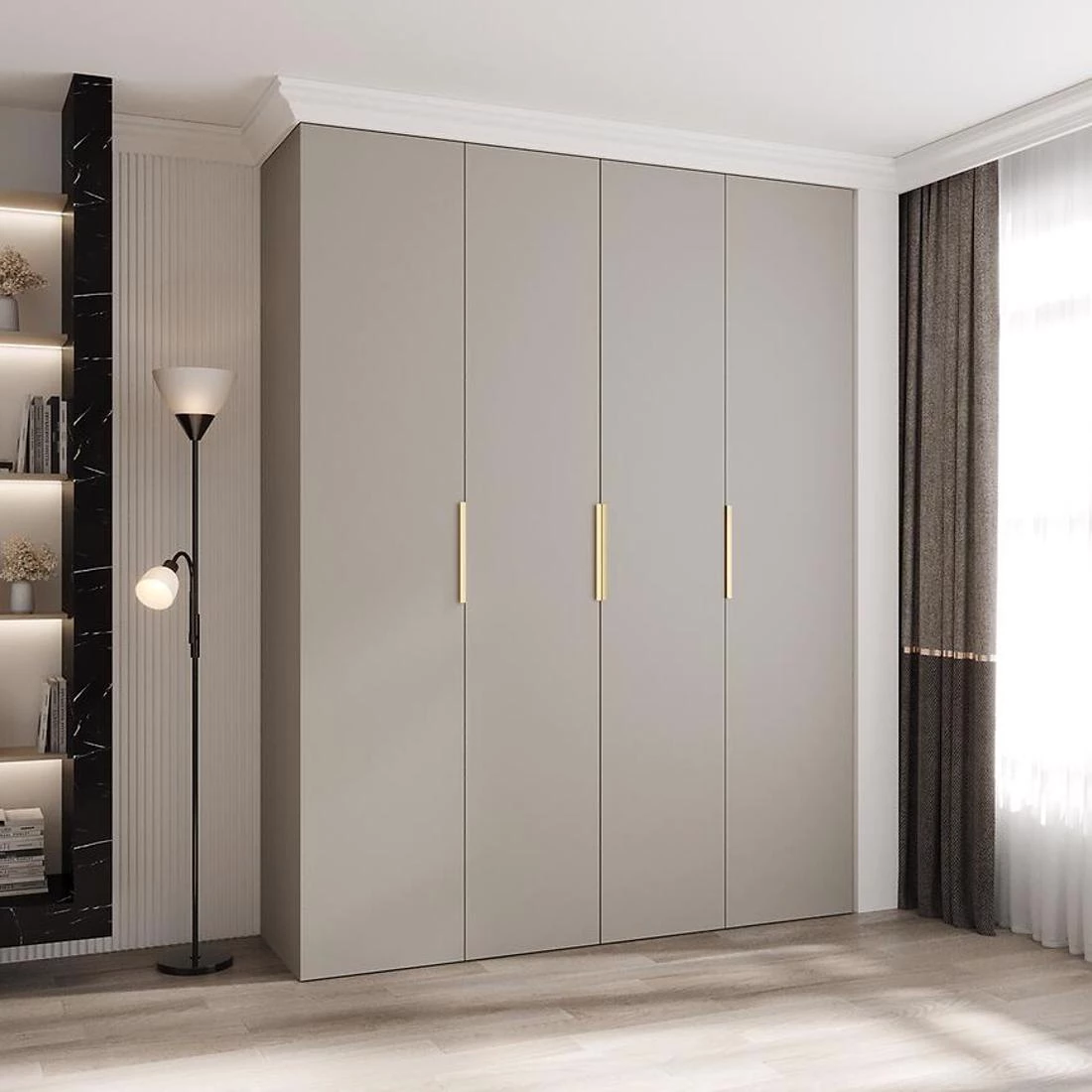 Como 4-190 ormar 40x190x245,5 cm kašmir/zlatna