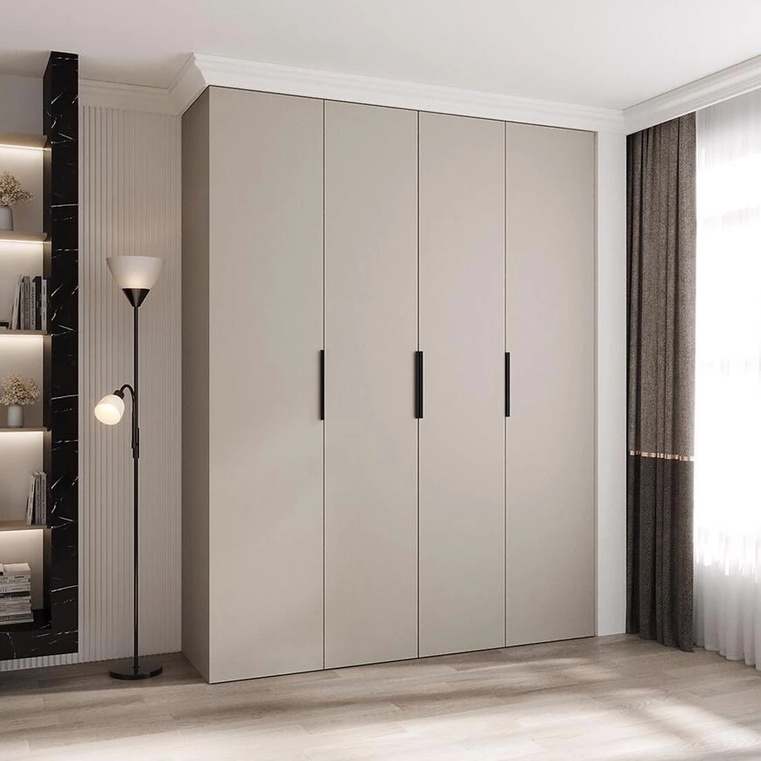 Como 4-190 ormar 40x190x245,5 cm kašmir/crna