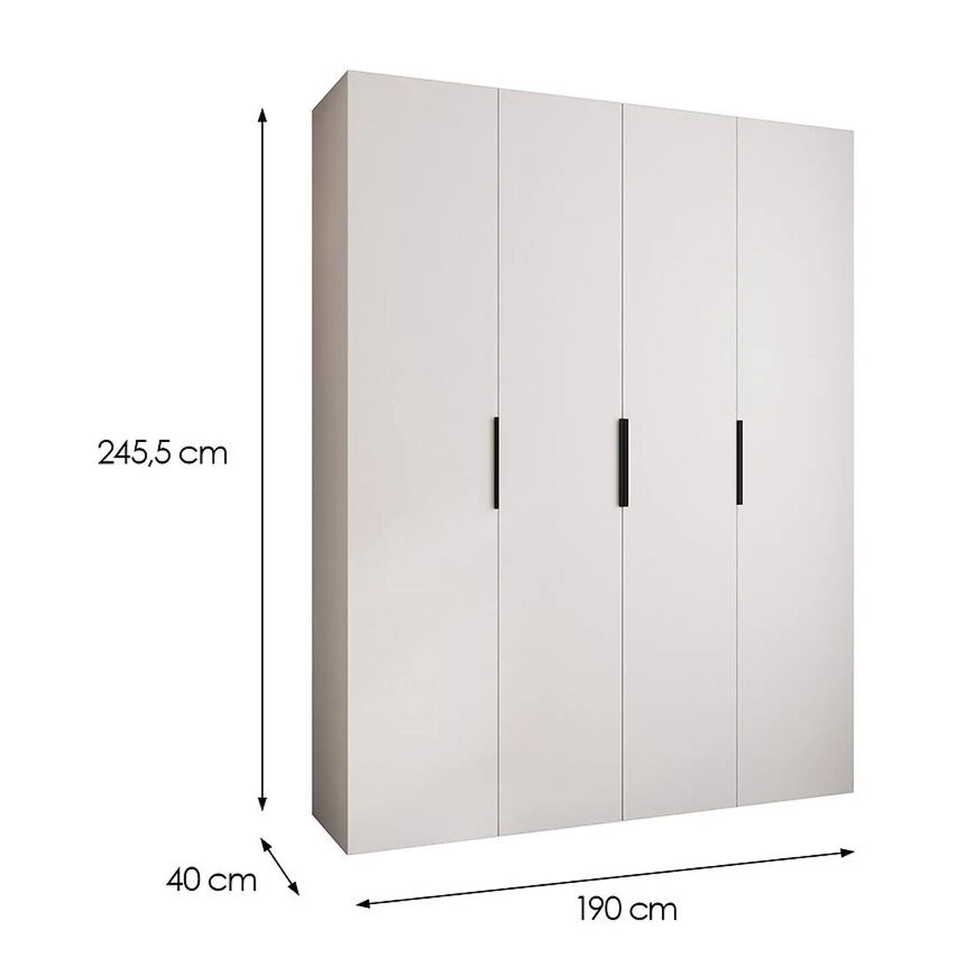 Como 4-190 ormar 40x190x245,5 cm belo/crn