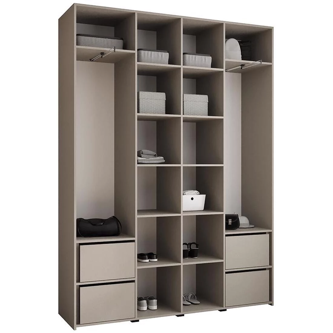 Como 4-180 ormar 40x180x245,5 cm   kašmir/crna