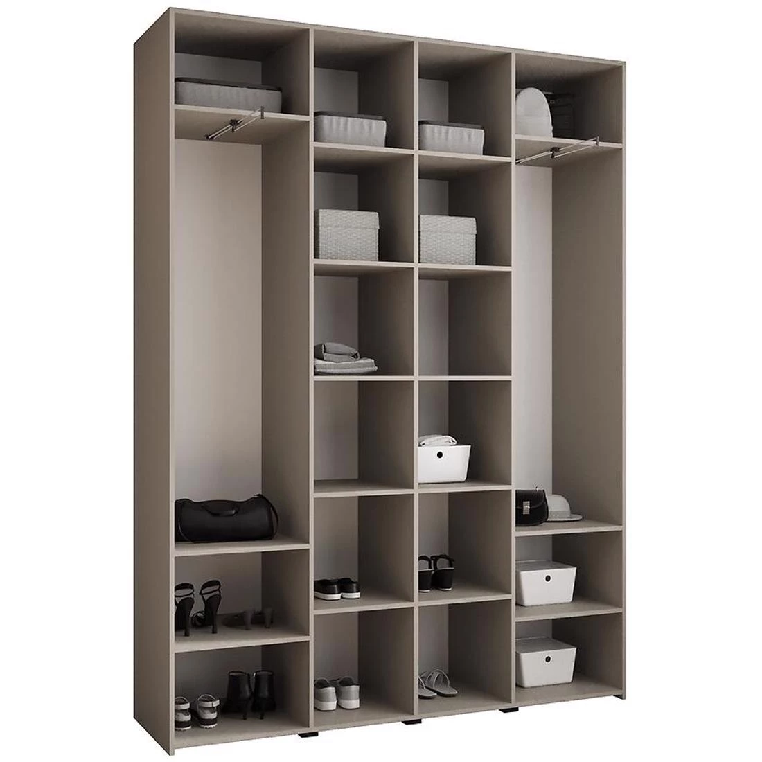 Como 4-180 ormar 40x180x245,5 cm   kašmir/crna