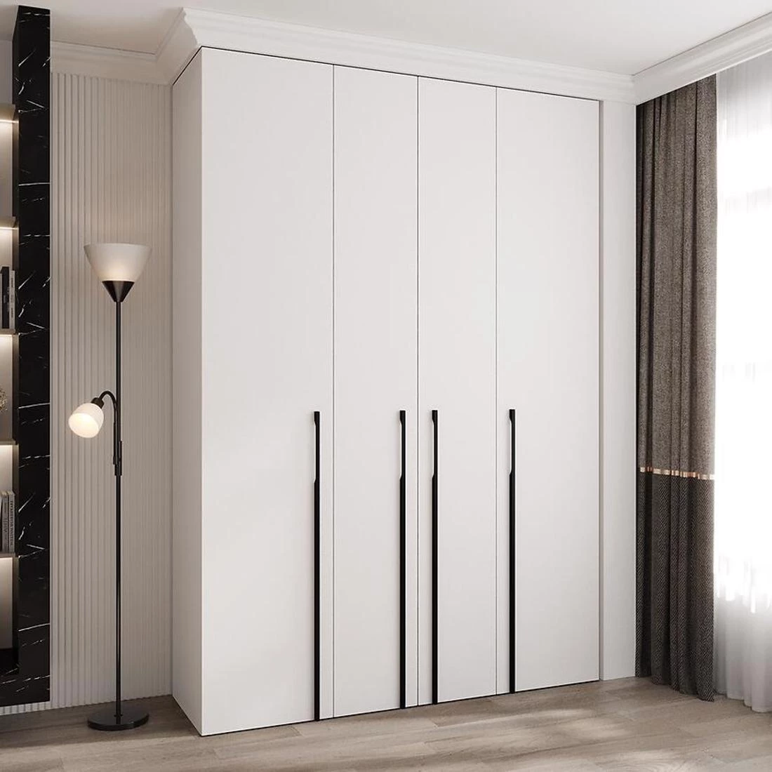 Como 3-170 ormar 40x170x245,5 cm bela/crna