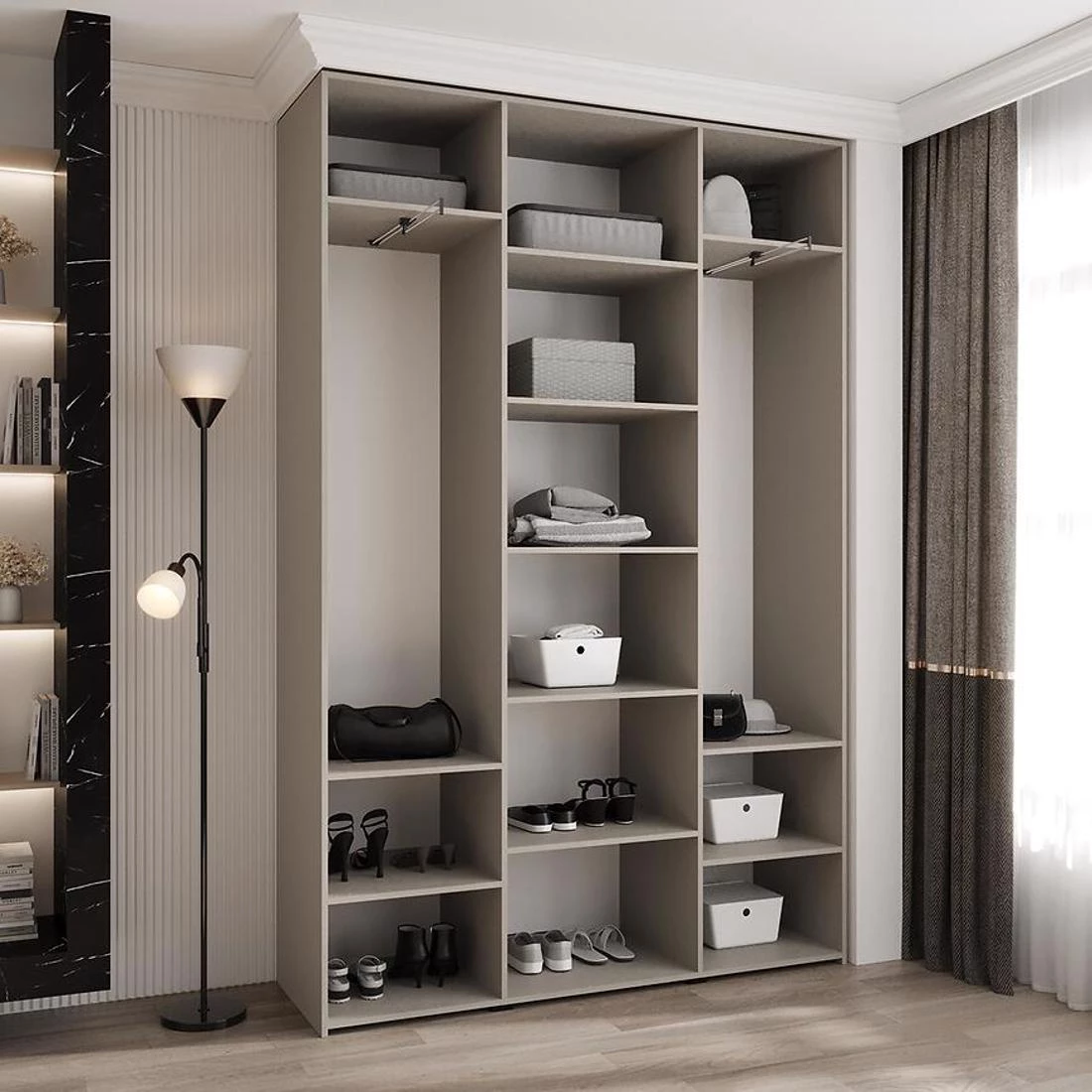 Como 3-160 ormar 40x160x245,5 cm kašmir/zlatna
