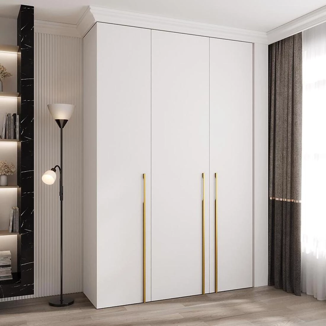 Como 3-160 ormar 40x160x245,5 cm bela/zlatna