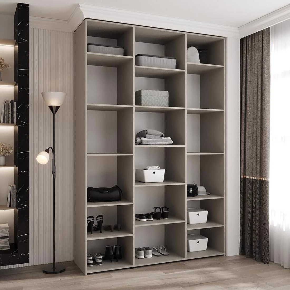 Como 3-160 ormar 40x160x245,5 cm belo/crni