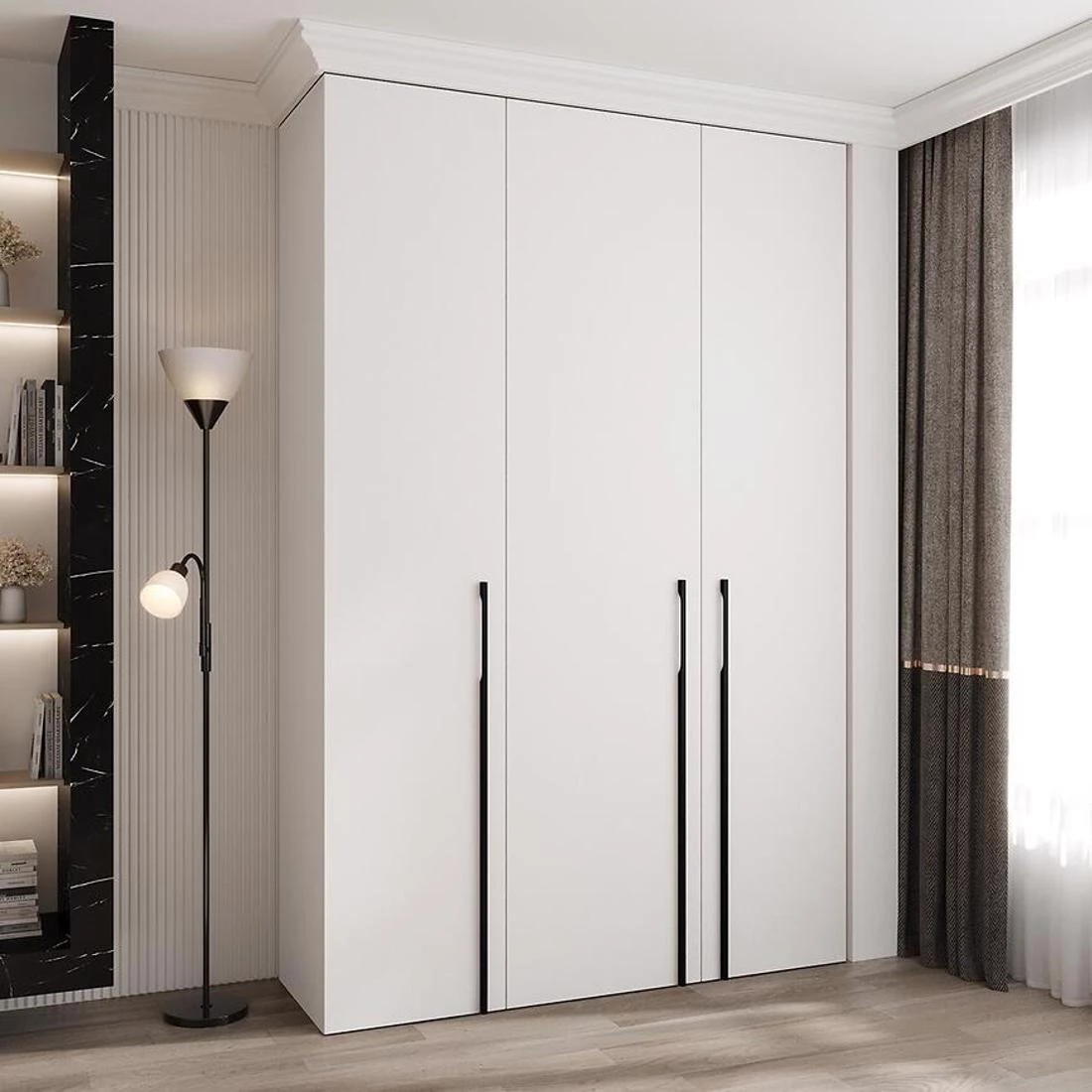 Como 3-160 ormar 40x160x245,5 cm belo/crni