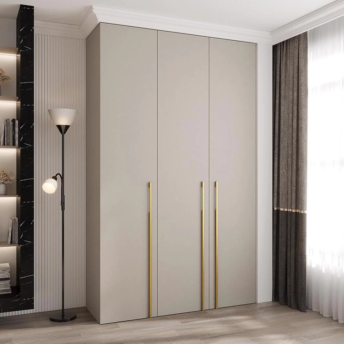 Como 3-150 ormar 40x150x245,5 cm kašmir/zlatna