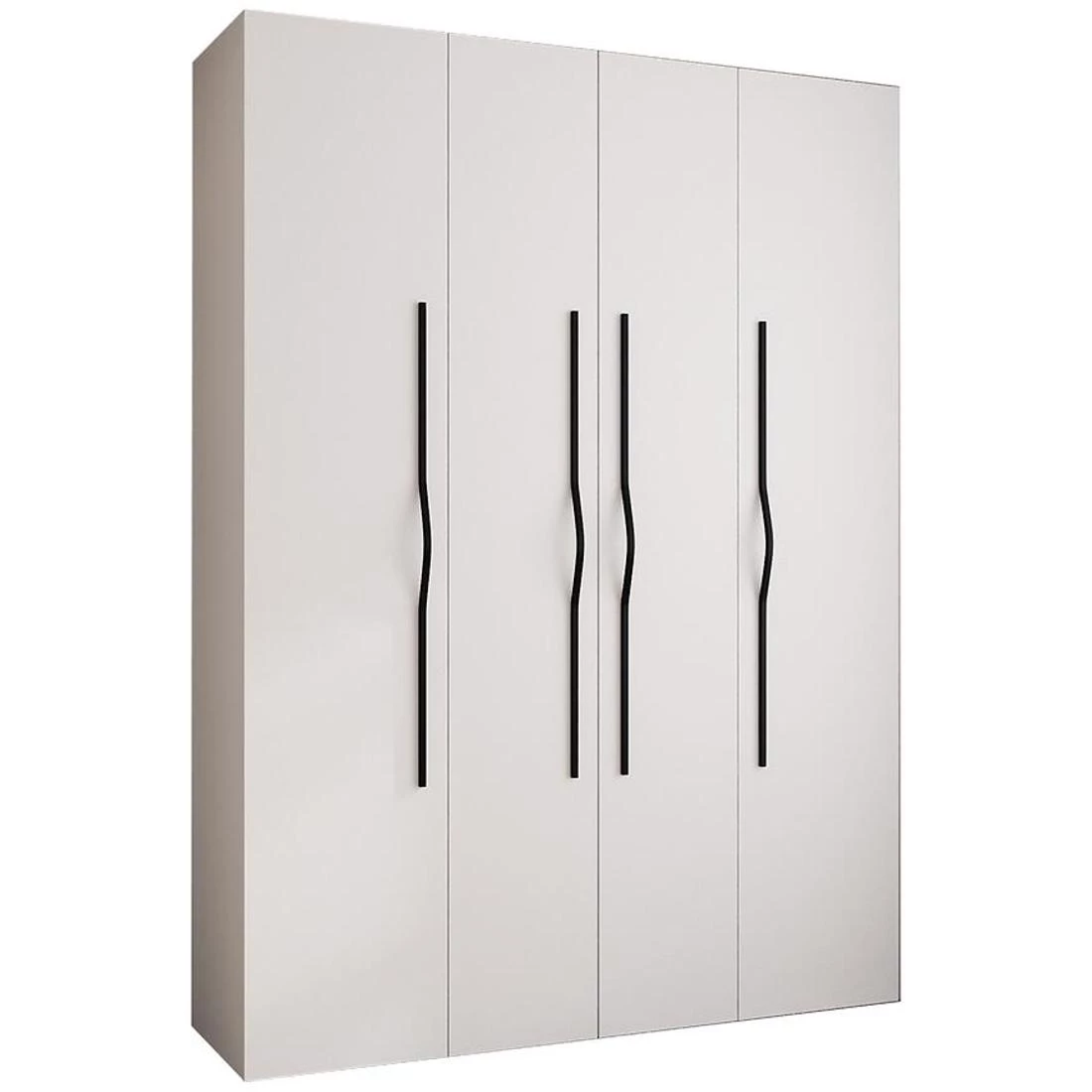 Como 2-180 ormar  40x180x245,5 cm  bela/crna