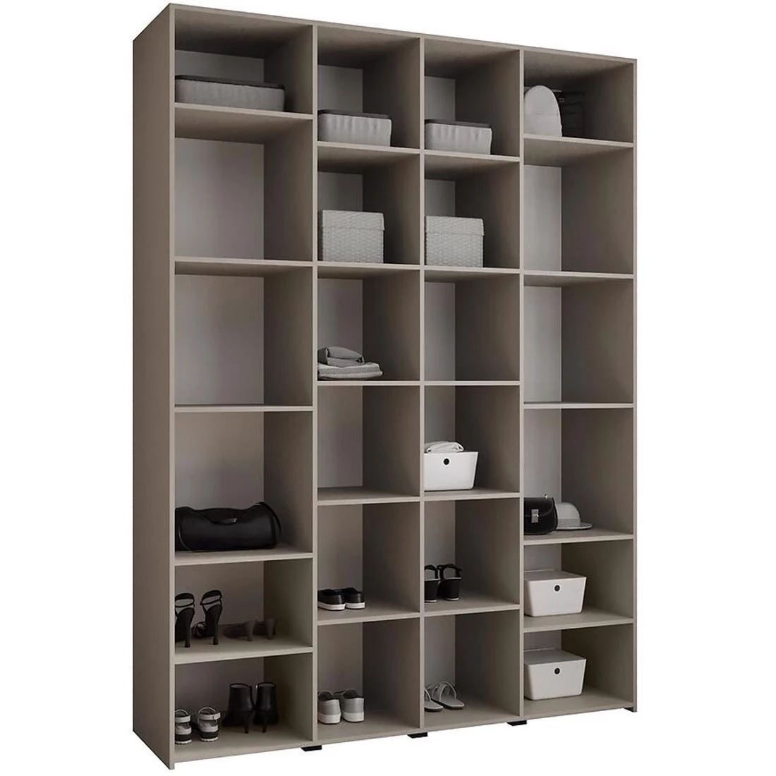 Como 2-180 ormar  40x180x245,5 cm  bela/crna