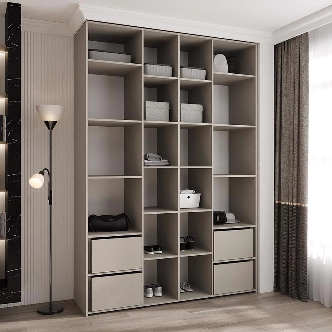 Como 2-170 ormar 40x170x245,5 cm bela/zlatna